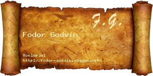Fodor Godvin névjegykártya